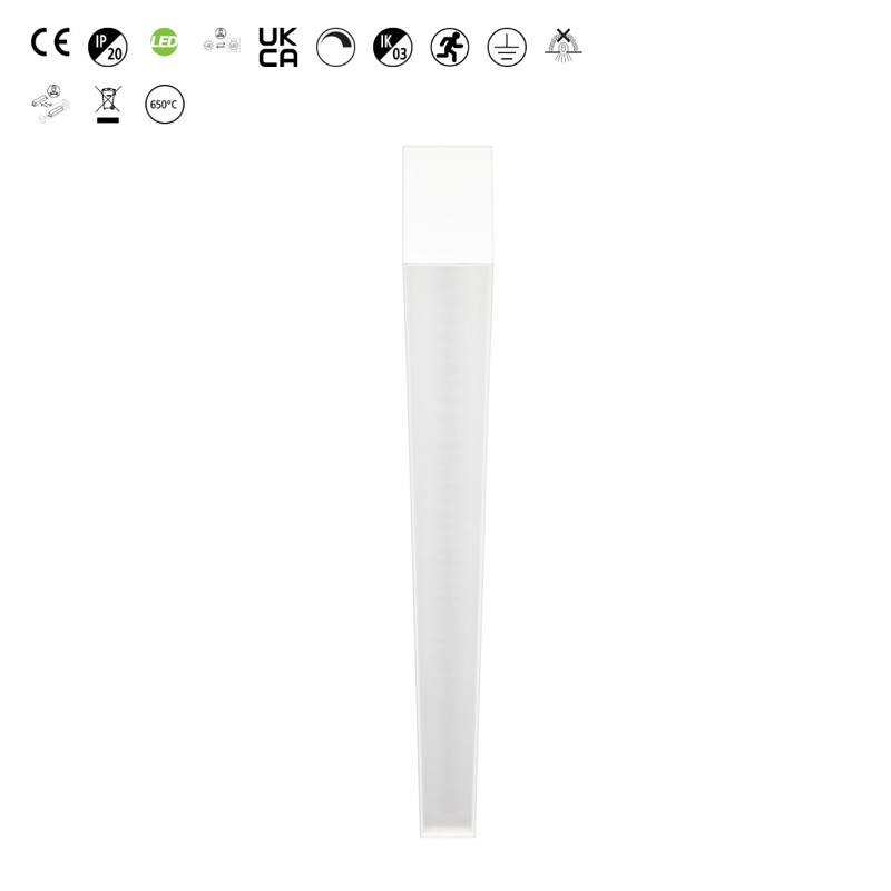 sylvania Surface mnt./suspen. luminaire otao linear 1,2m 3/4k da mp wh
