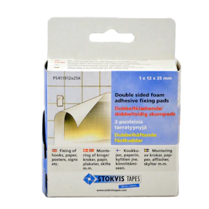 stokvis tapes Double sided foam tape 1 x 12mm 25mm 100pcs