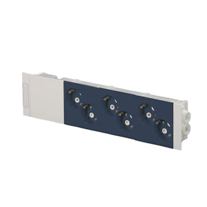 abb Kanaluttag product 6-väg, blå