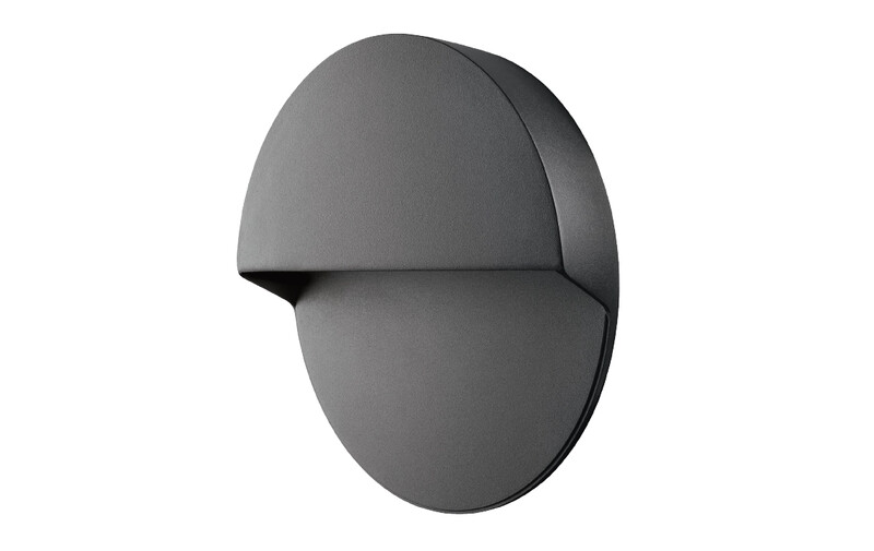 VÄGGARMATUR ARLON ROUND IP65 890LM 4K SV