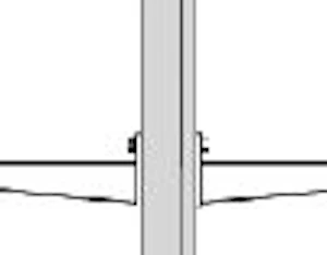 wibe Suspension/anchor rail wibe 24/20fs hot-dip galvanized