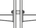 SUSPENSION/ANCHOR RAIL WIBE 24/20F-6000 HOT-DIP GALVANIZED