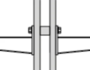 wibe Suspension/anchor rail wibe 24/20f-6000 hot-dip galvanized