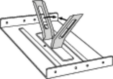 WALL BRACKET WIBE W21 HZ HOT-DIP GALVANIZED