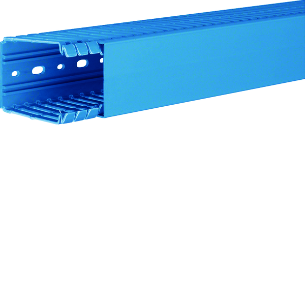 Slisset Ledningskanal 80x60mm Blå 2m