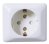 SOCKET OUTLET ELKO RS NORDIC SSO W/EARTH QC SURFACE