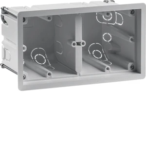 hager Wall box r.8 2f. f. hollow wall white