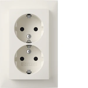 hager Socket outlet s.1 2s/16a/ip20 upj white