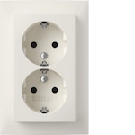 SOCKET OUTLET S.1 2S/16A/IP20 UPJ WHITE