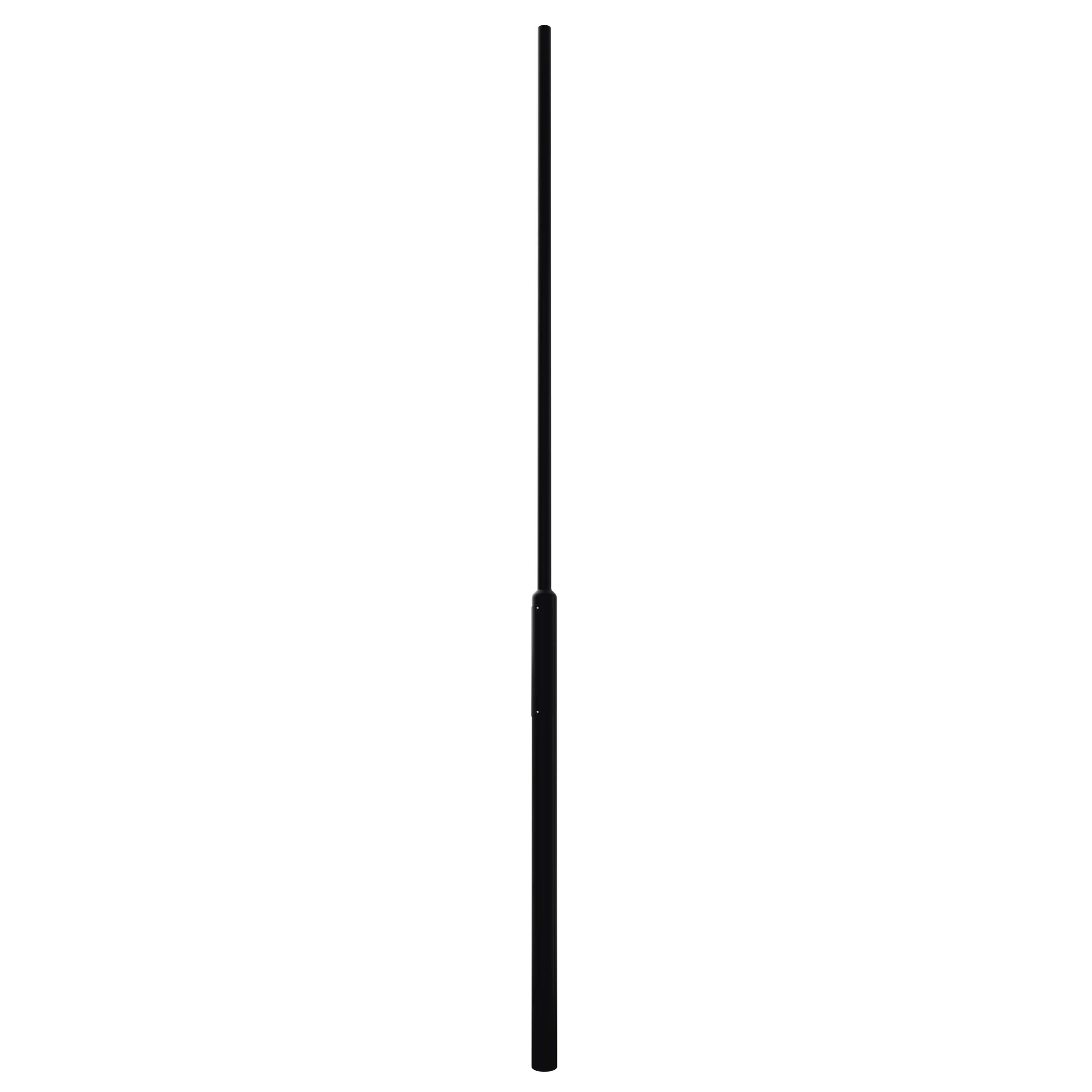 PARKSTP MMSH55 XL PL9005 STÅLSTOLPE CE-MÄRKT LPH 5,5M
