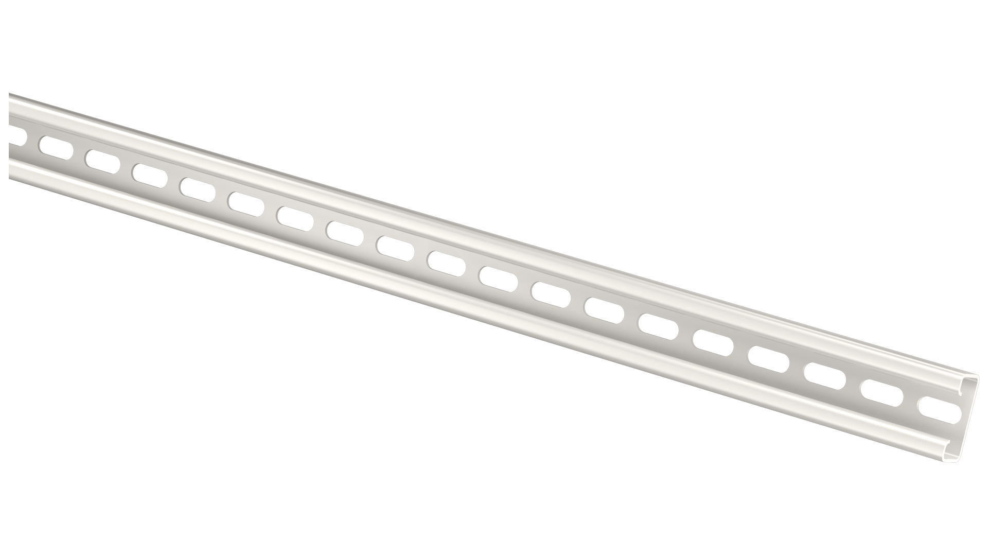PROFILSKINNE 40X18MM HVIT 0,3M MP-997V