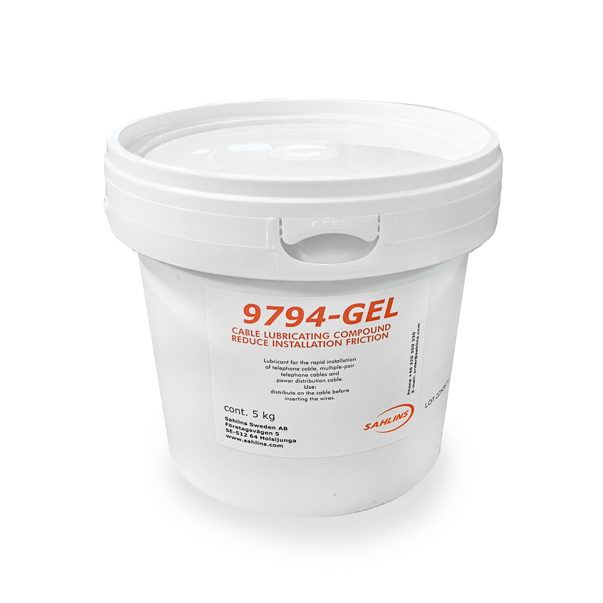 KABELSMÖRJMEDEL 9794 GEL 5L