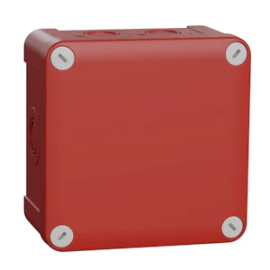 schneider electric Brandlarmsdosa 105x105x55 röd kno