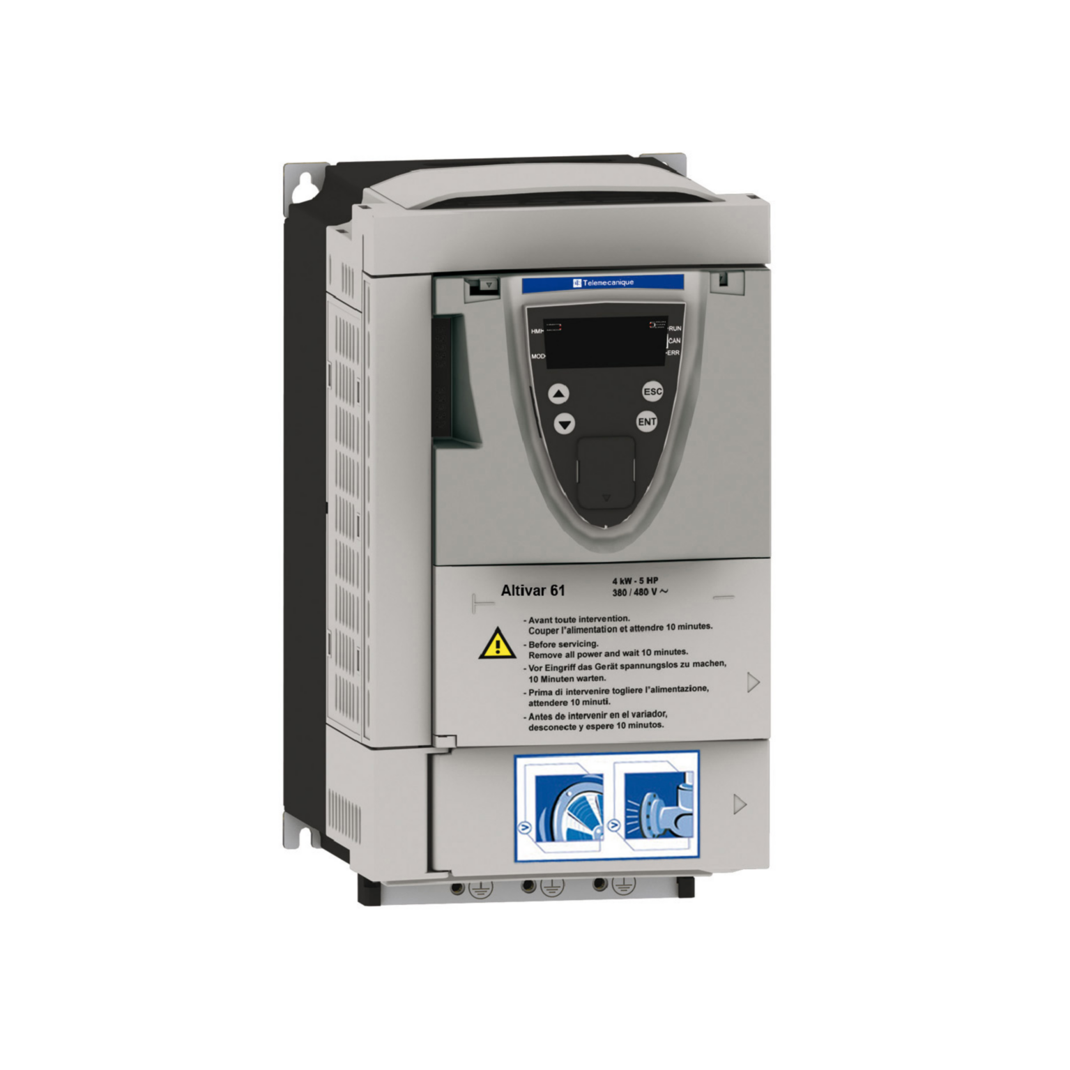schneider electric Frequency converter ip20 atv61hu30n4z/3kw 380-480v
