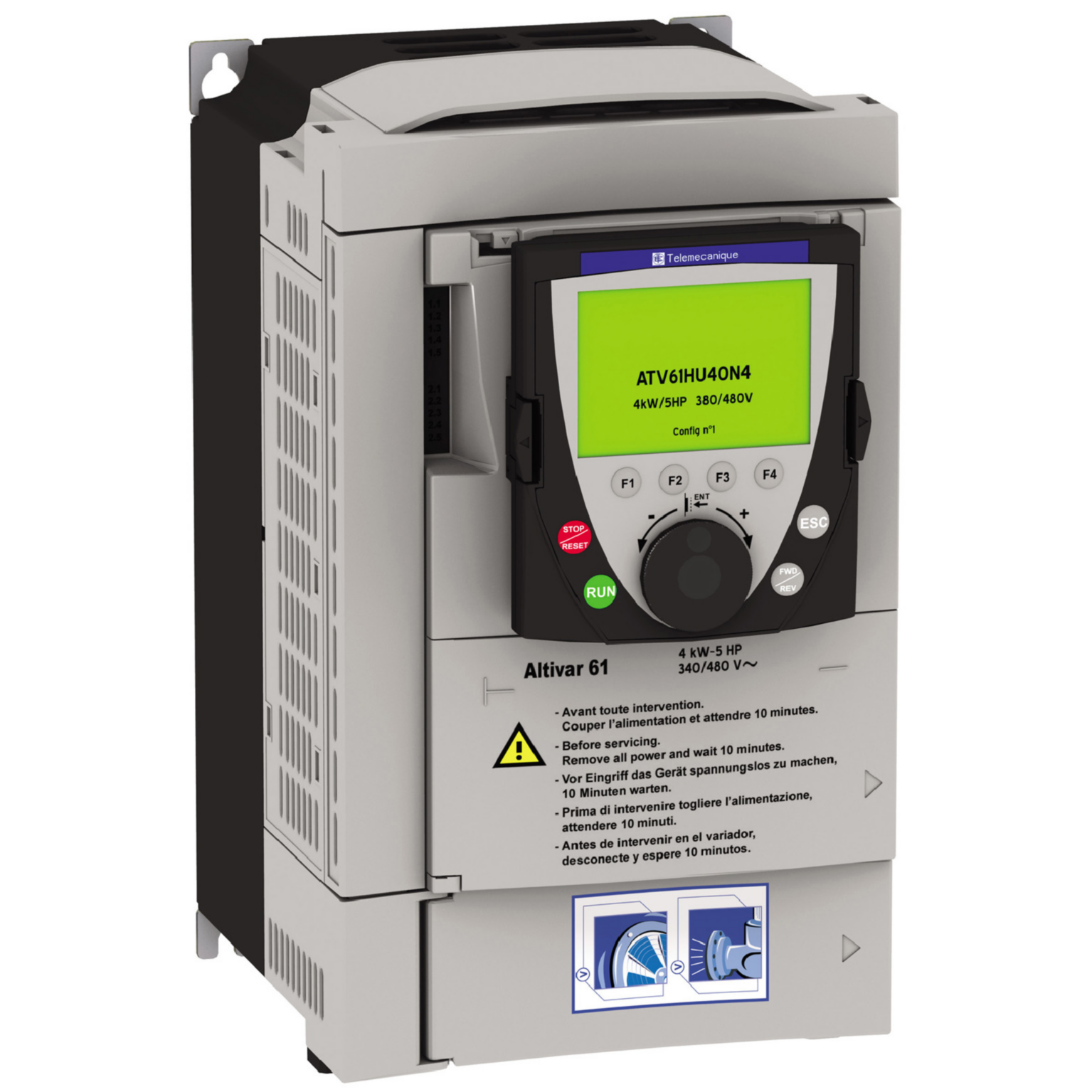 schneider electric Frequency converter ip20 atv61h075m3z/0,75kw 200-240v