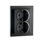 SOCKET-OUTLET INSTALL OUTLET FLUSH MOUNTED DOUBLE CO