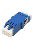 ADAPTER LC DUPLEX U FLÄNS BLÅ
