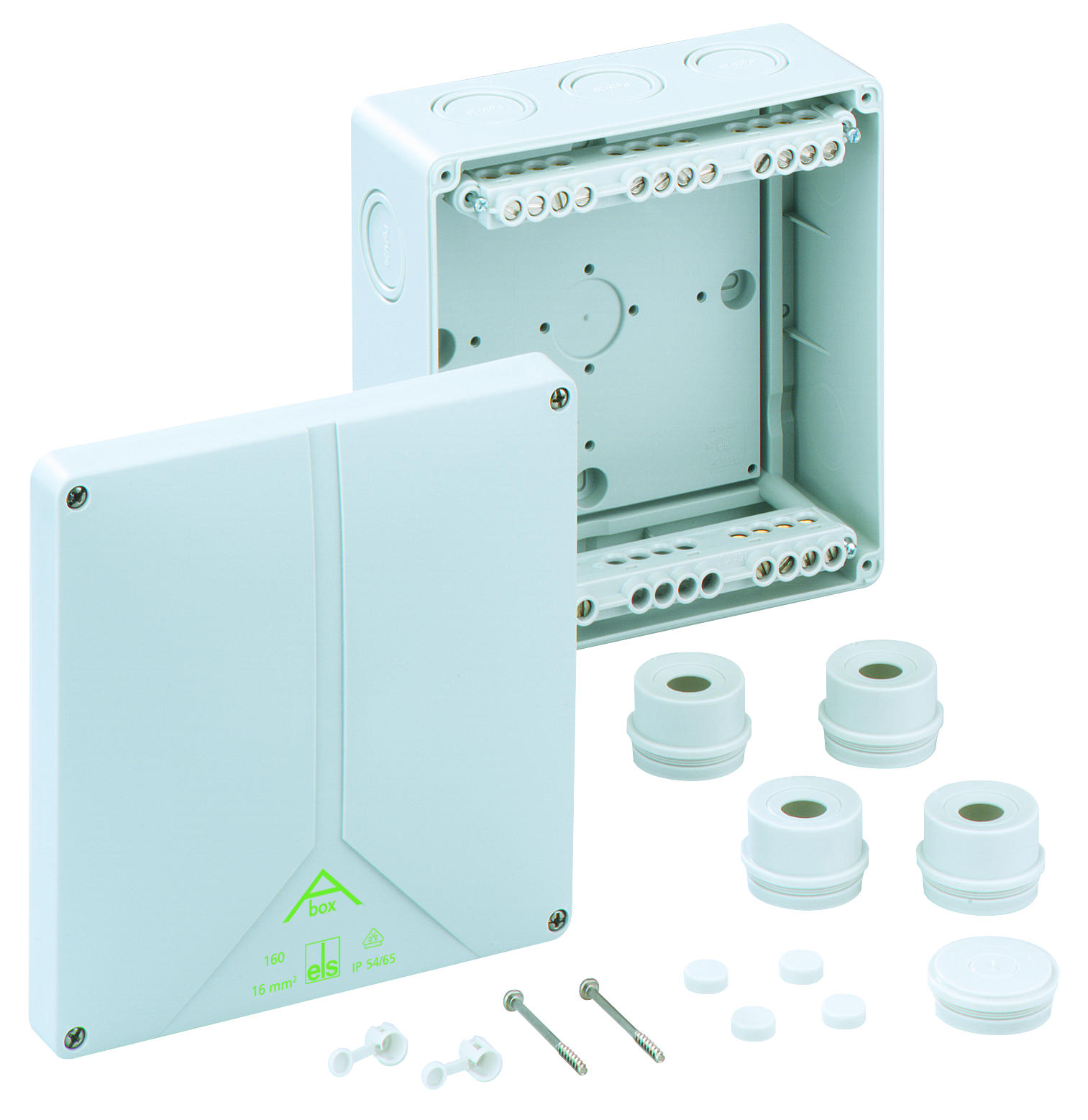 spelsberg Fördelningsdosa ip54/65 a-box 160 16 mm2 klämma grå