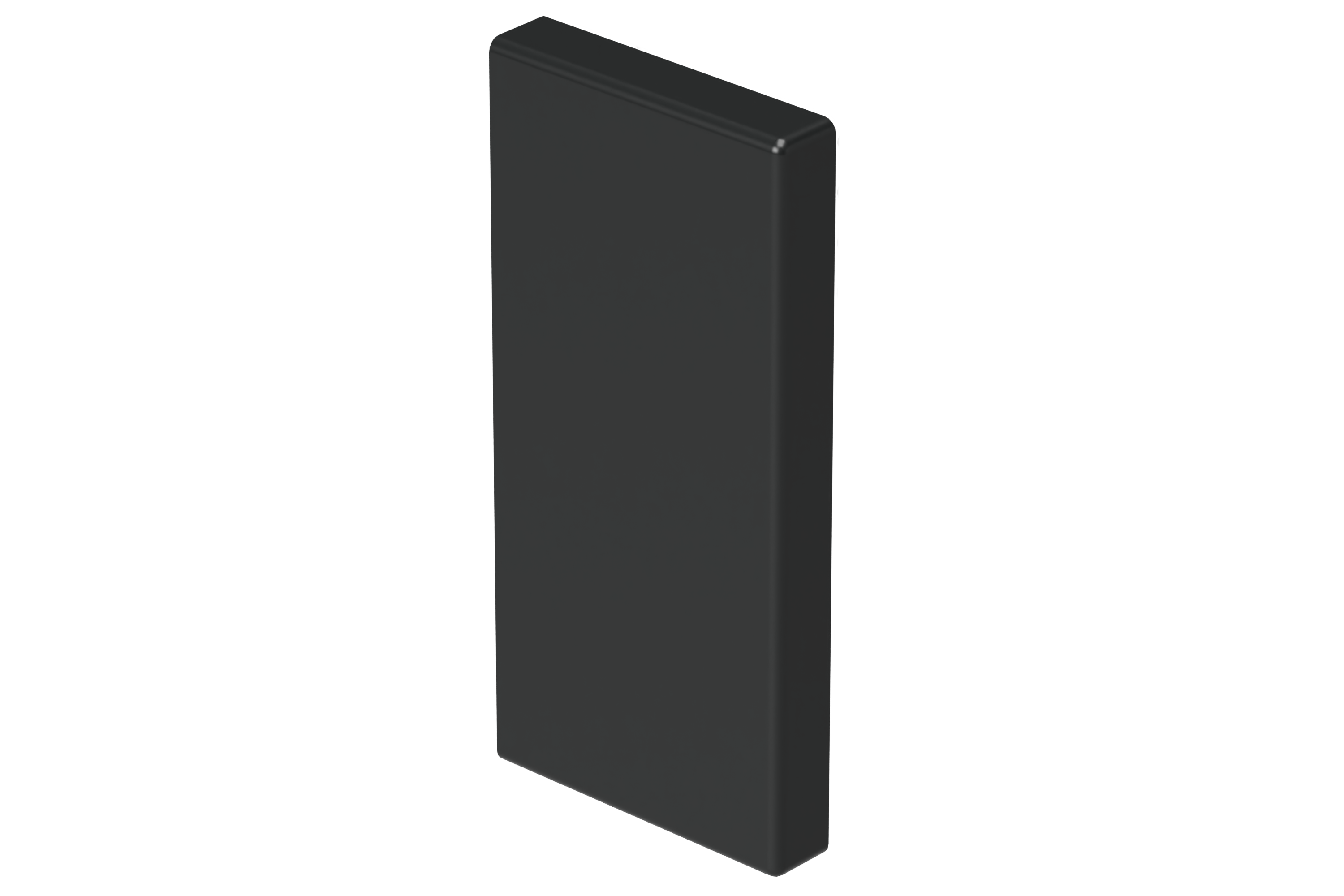 Endestykke 110/52 sort RAL9017