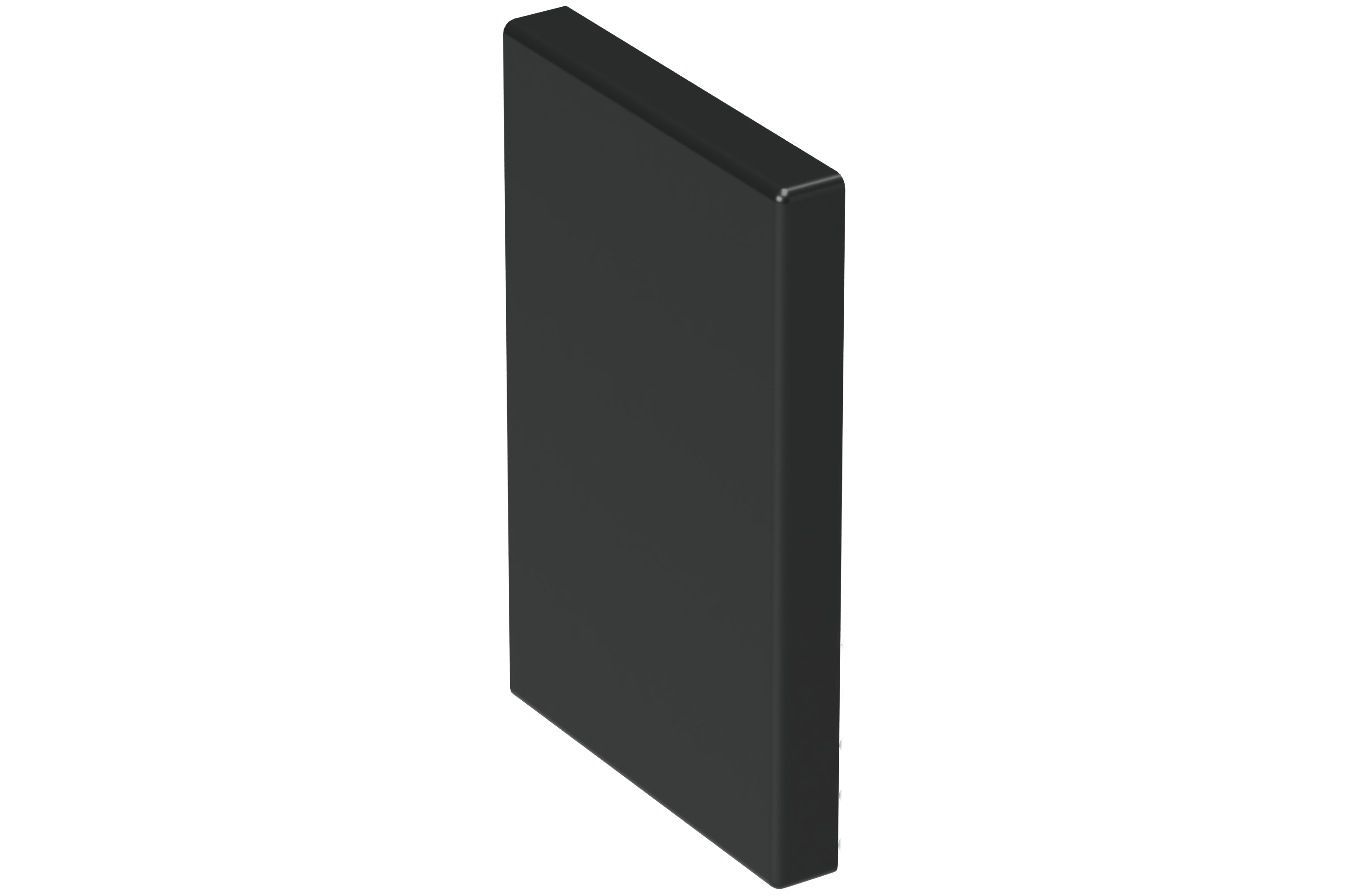 Endestykke 110/72 sort RAL9017