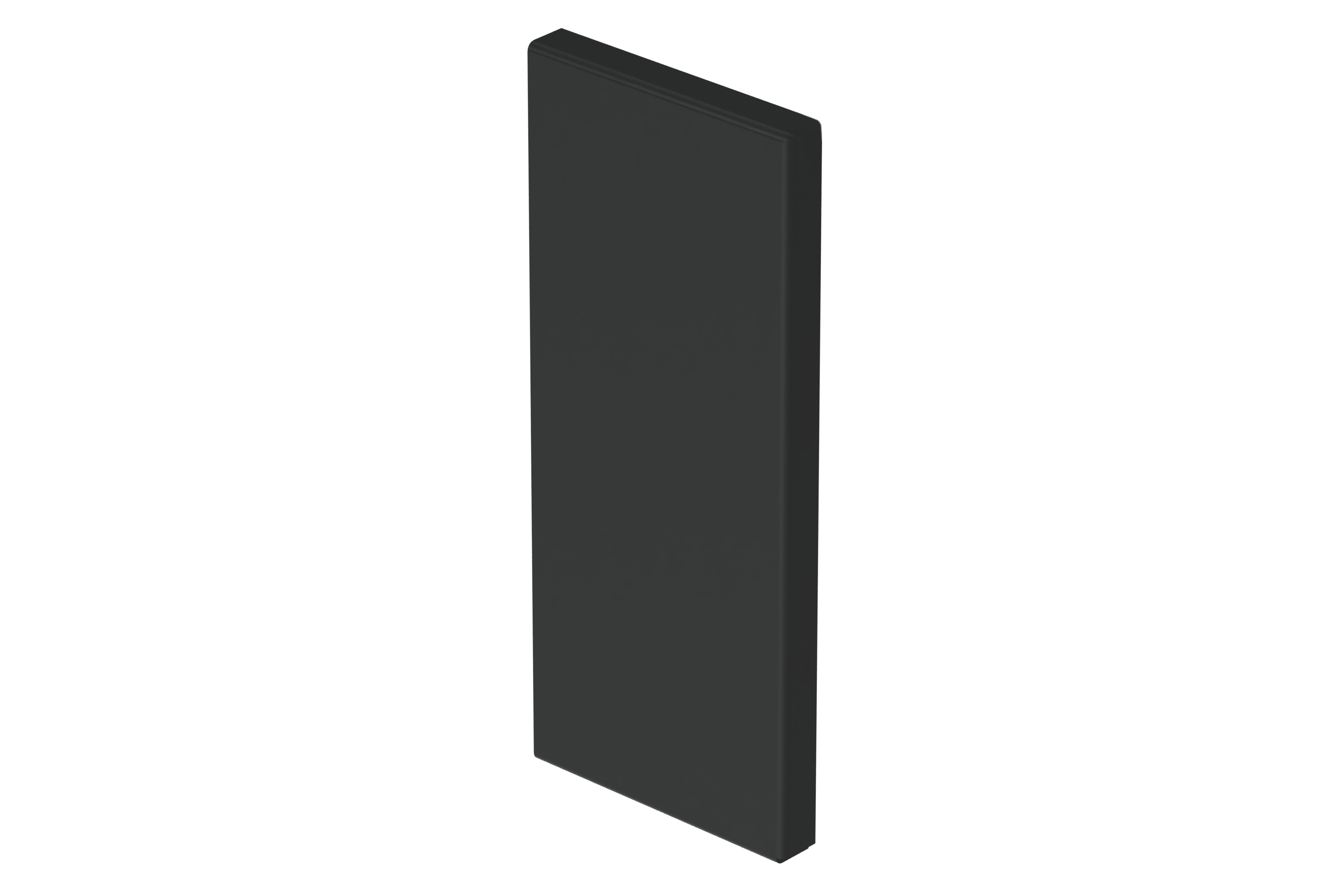 Endestykke 170/72 sort RAL9017