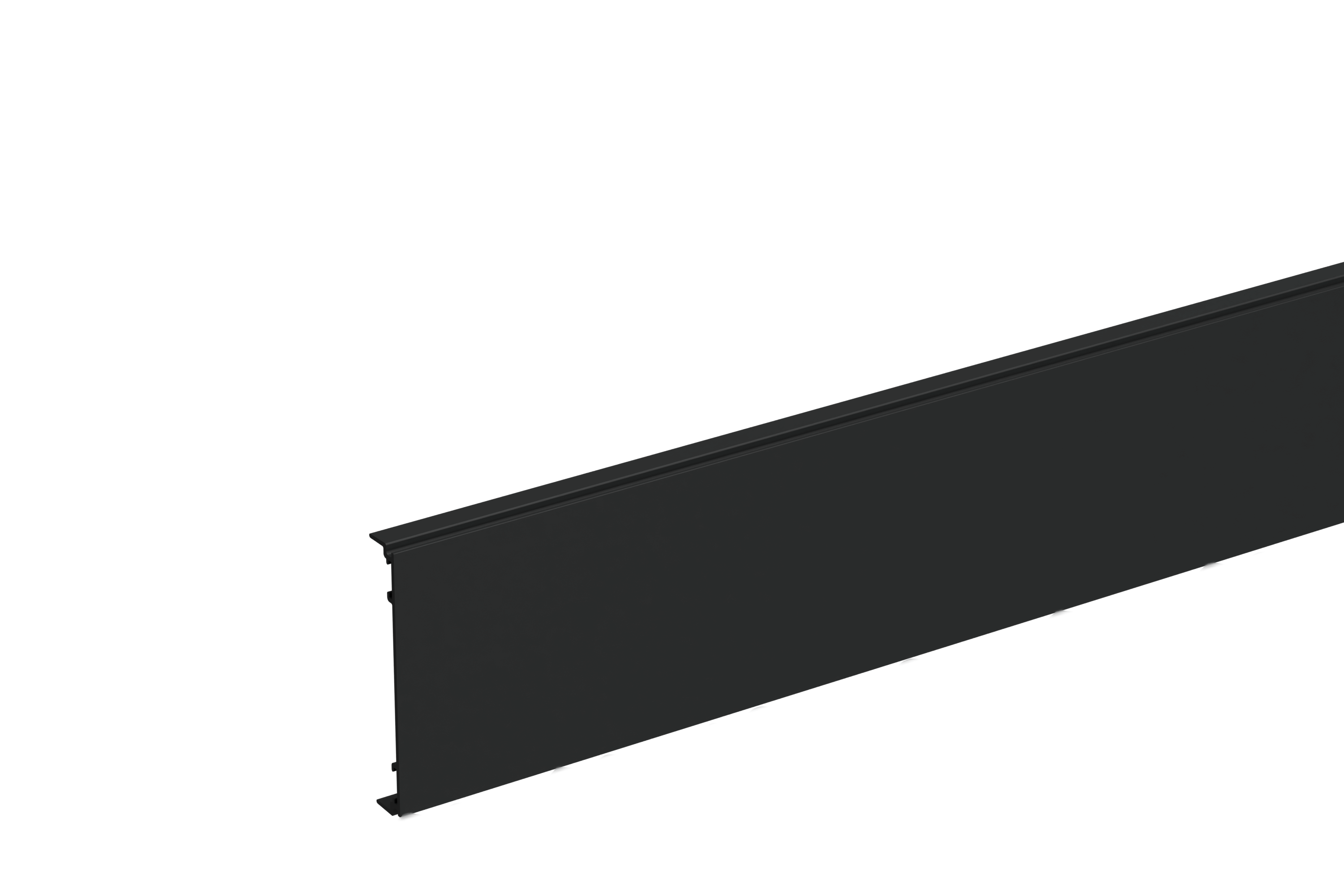 Front F80 1.5 m stål hvit RAL9003