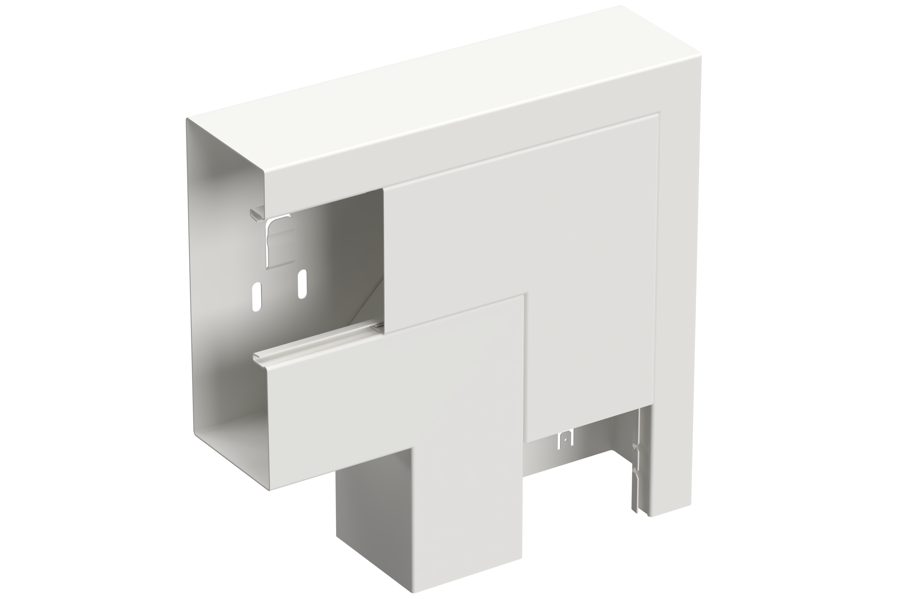 L-Stykke ned 170/72 hvit RAL9003