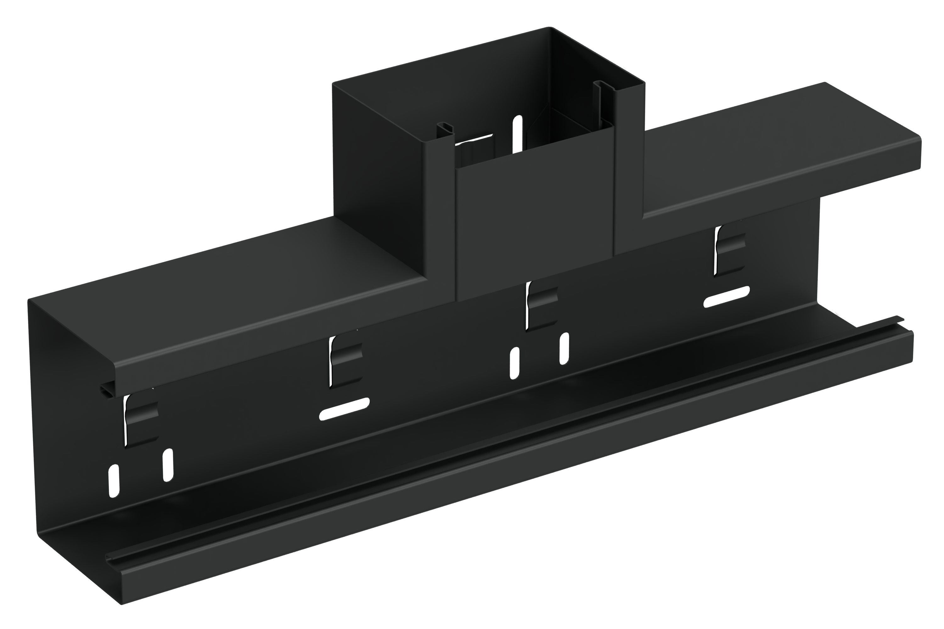 T-stykke 110/72 sort RAL9017