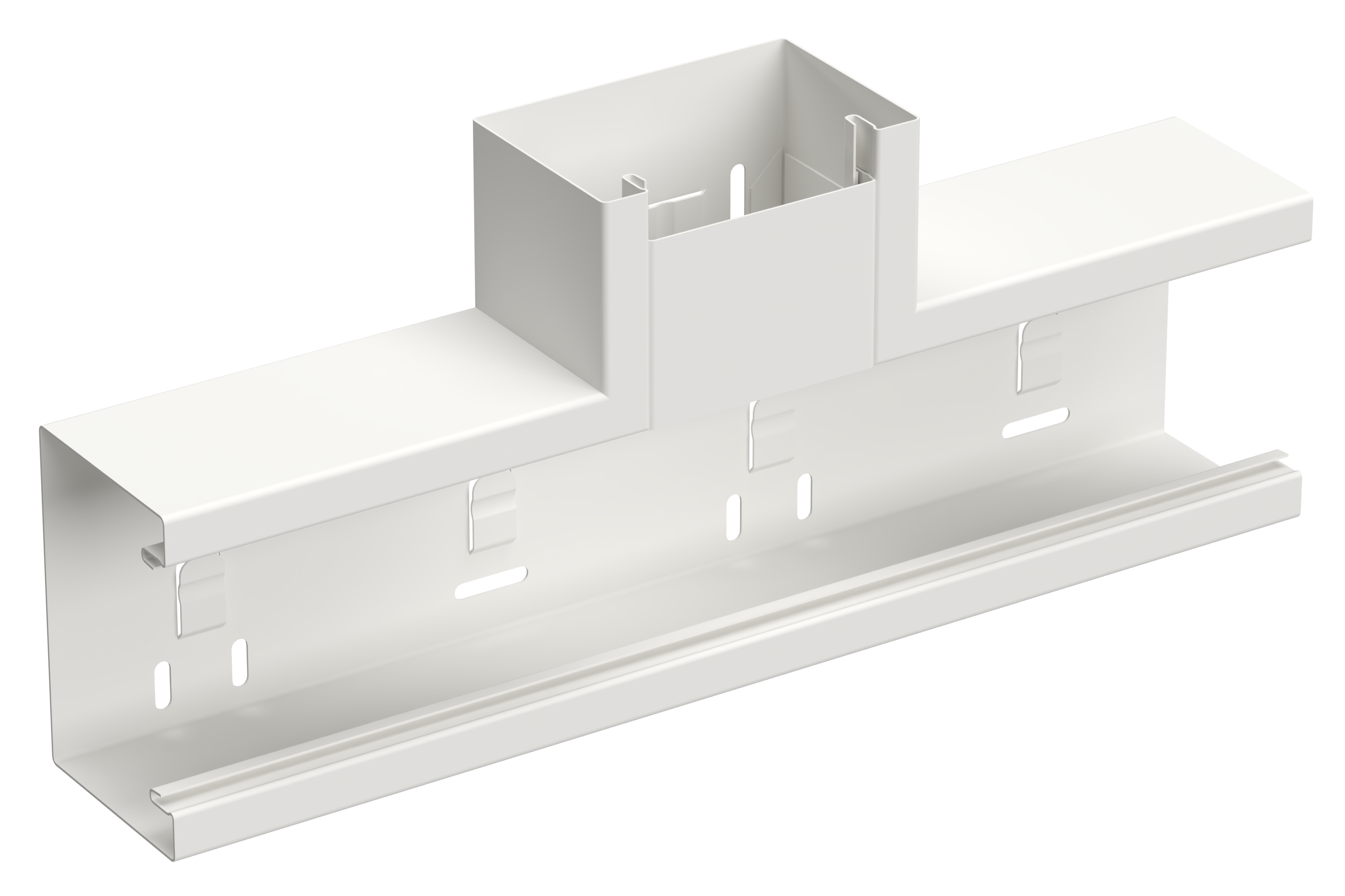 T-stykke 110/72 hvit RAL9003