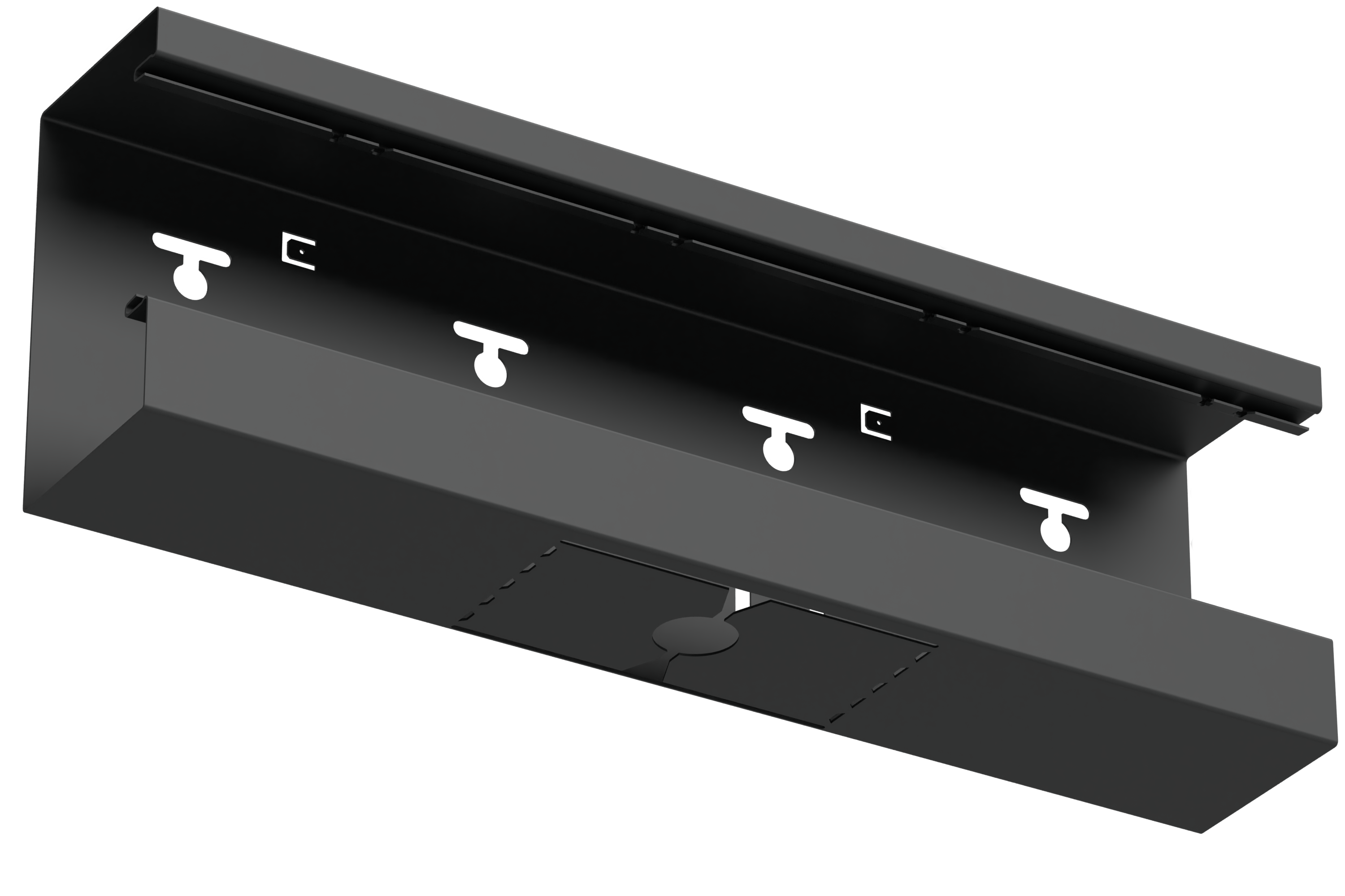 T-stykke ned 130/72 sort RAL9017