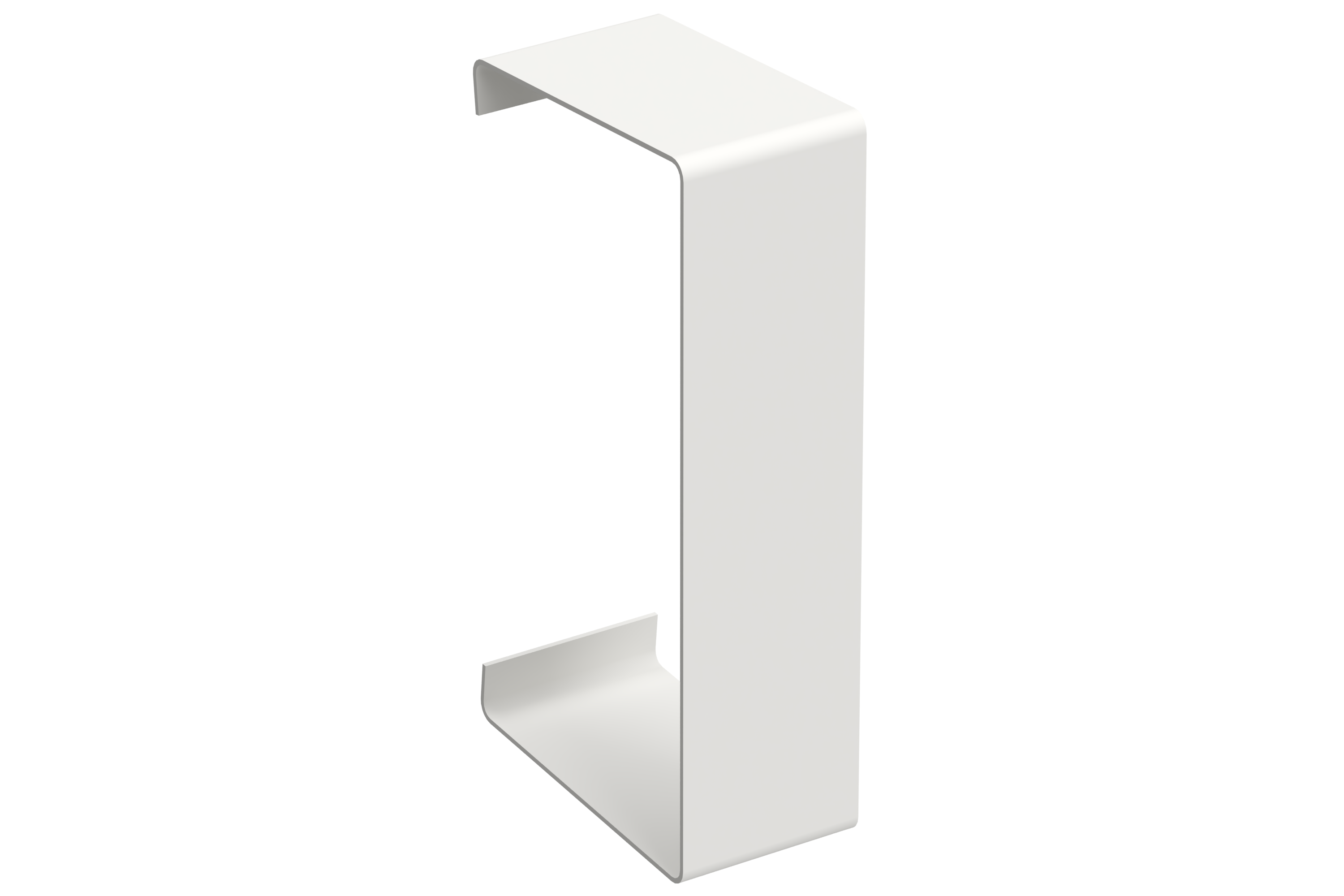 Utjevningstykke 110/52mm hvit RAL9003