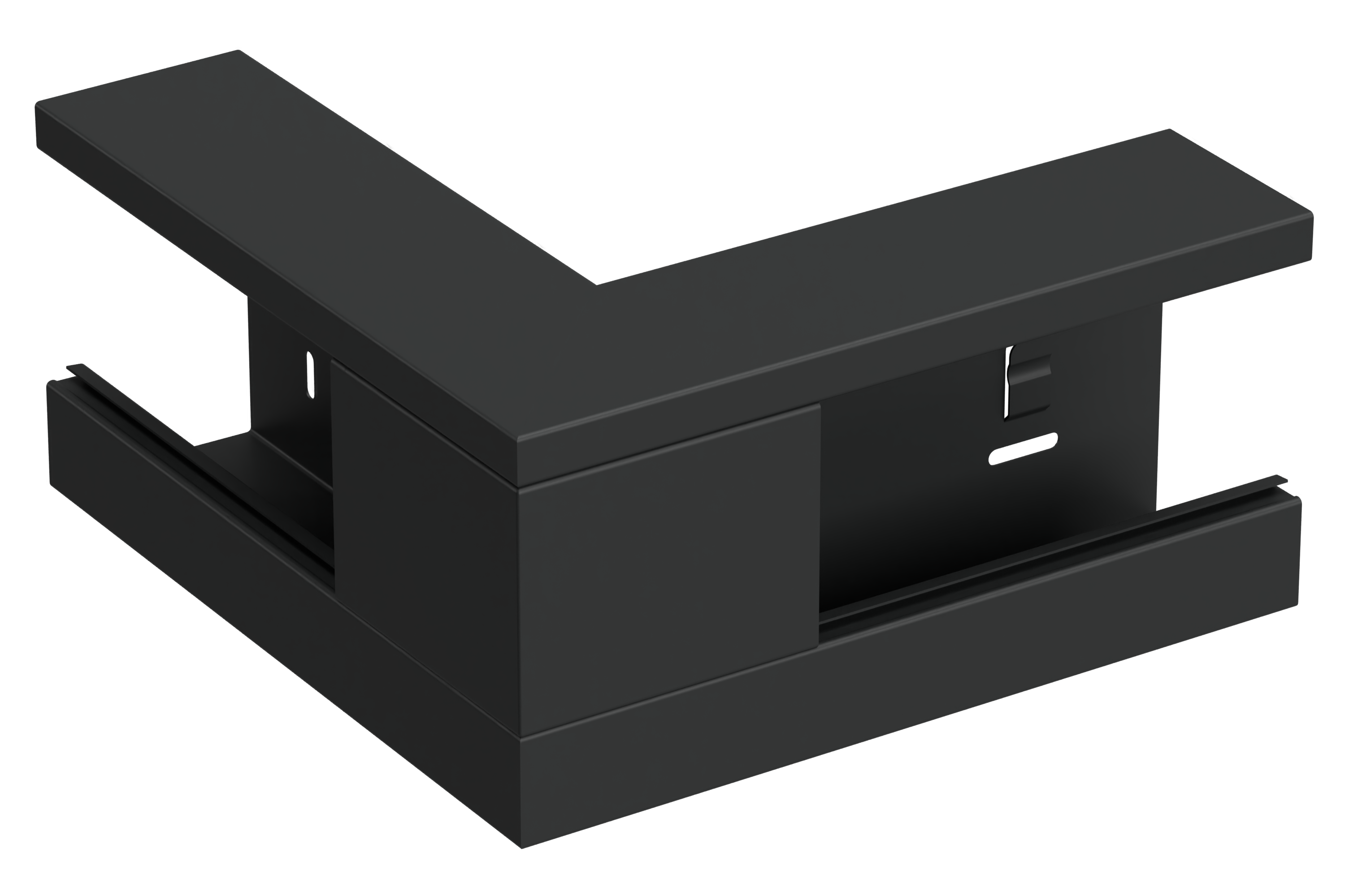Utv.hjørne 130/72 hvit RAL9017