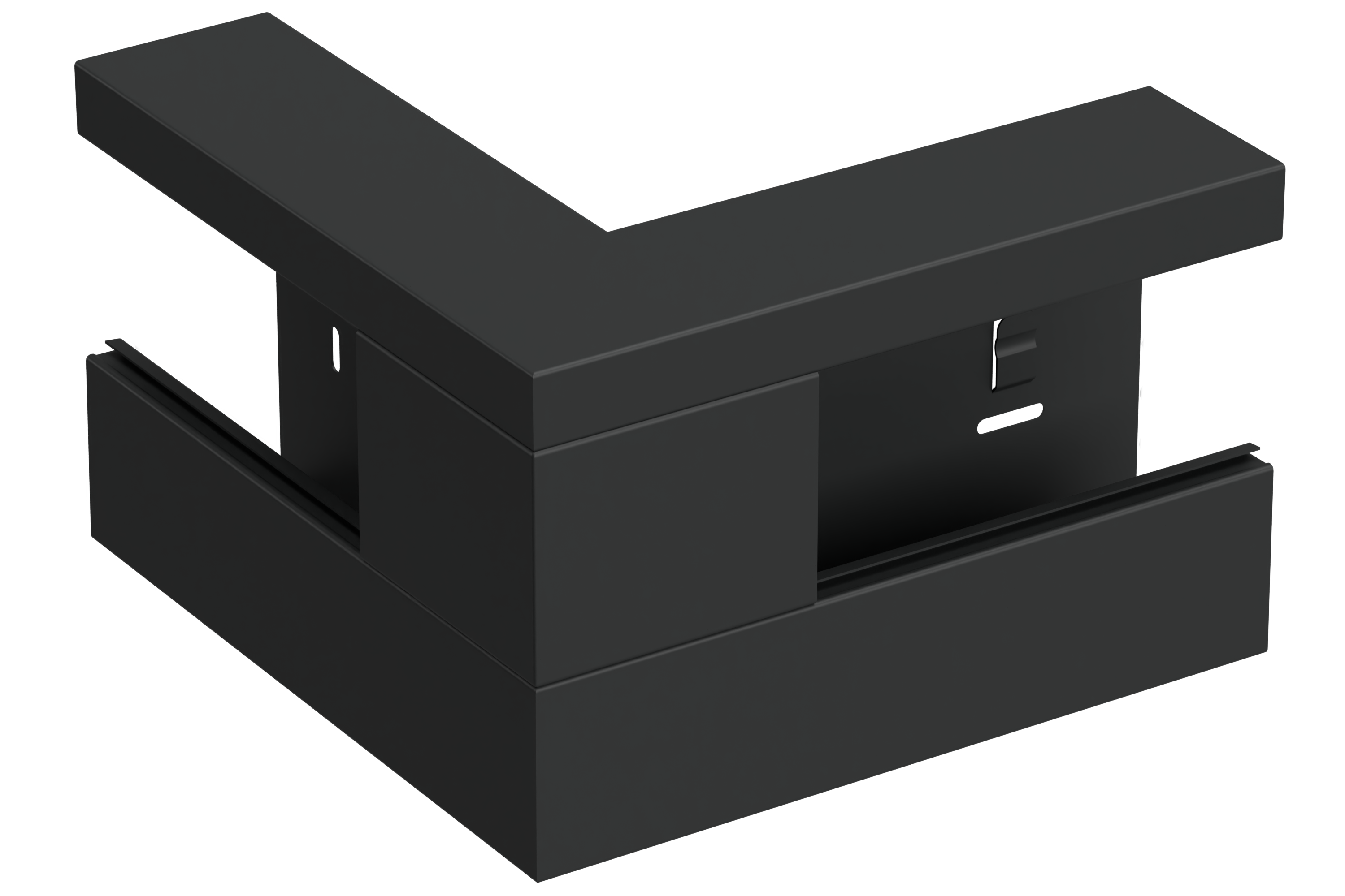 Utv.hjørne 110/52 hvit RAL9017