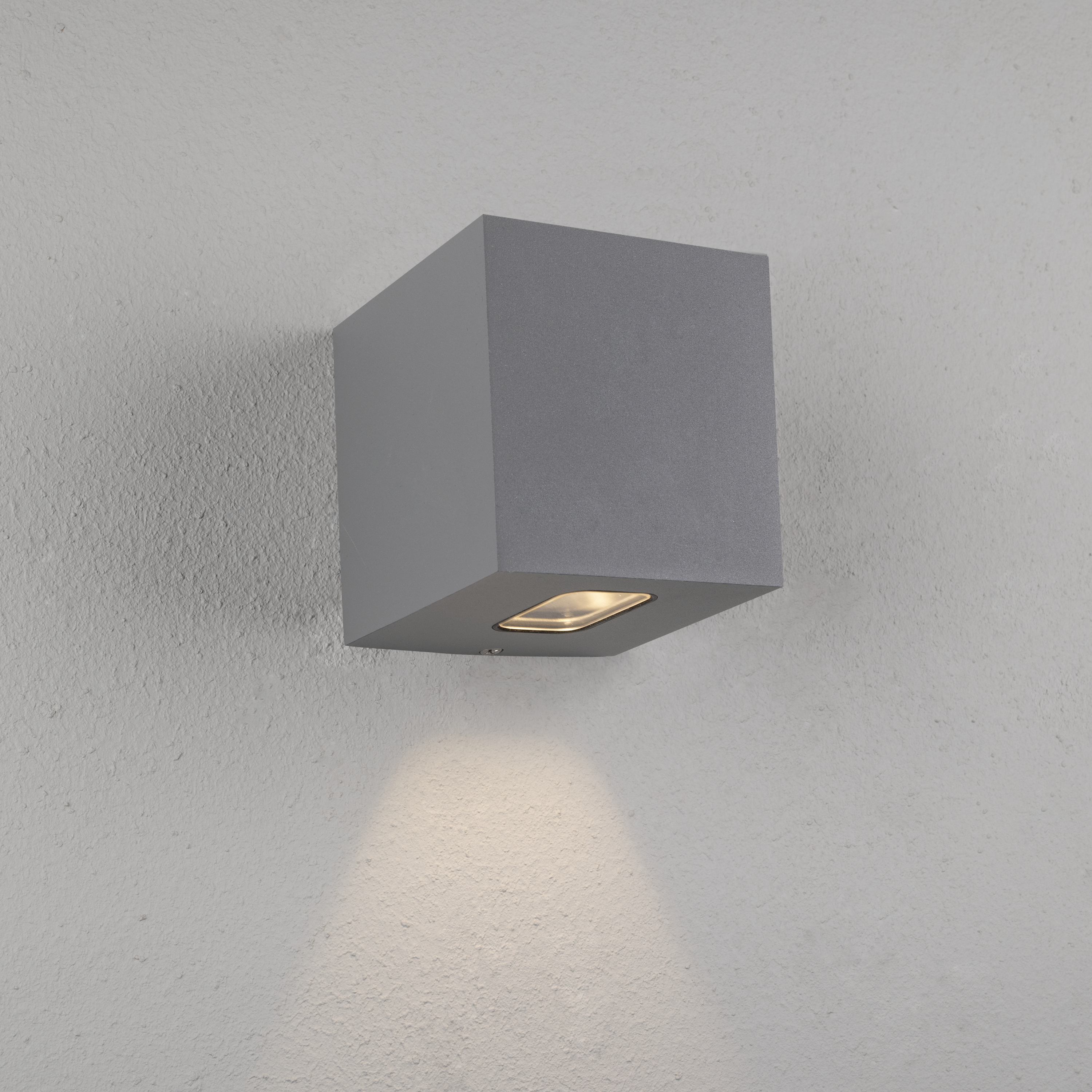 hide-a-lite Exteriör väggarmatur cube cube i grå 3000k