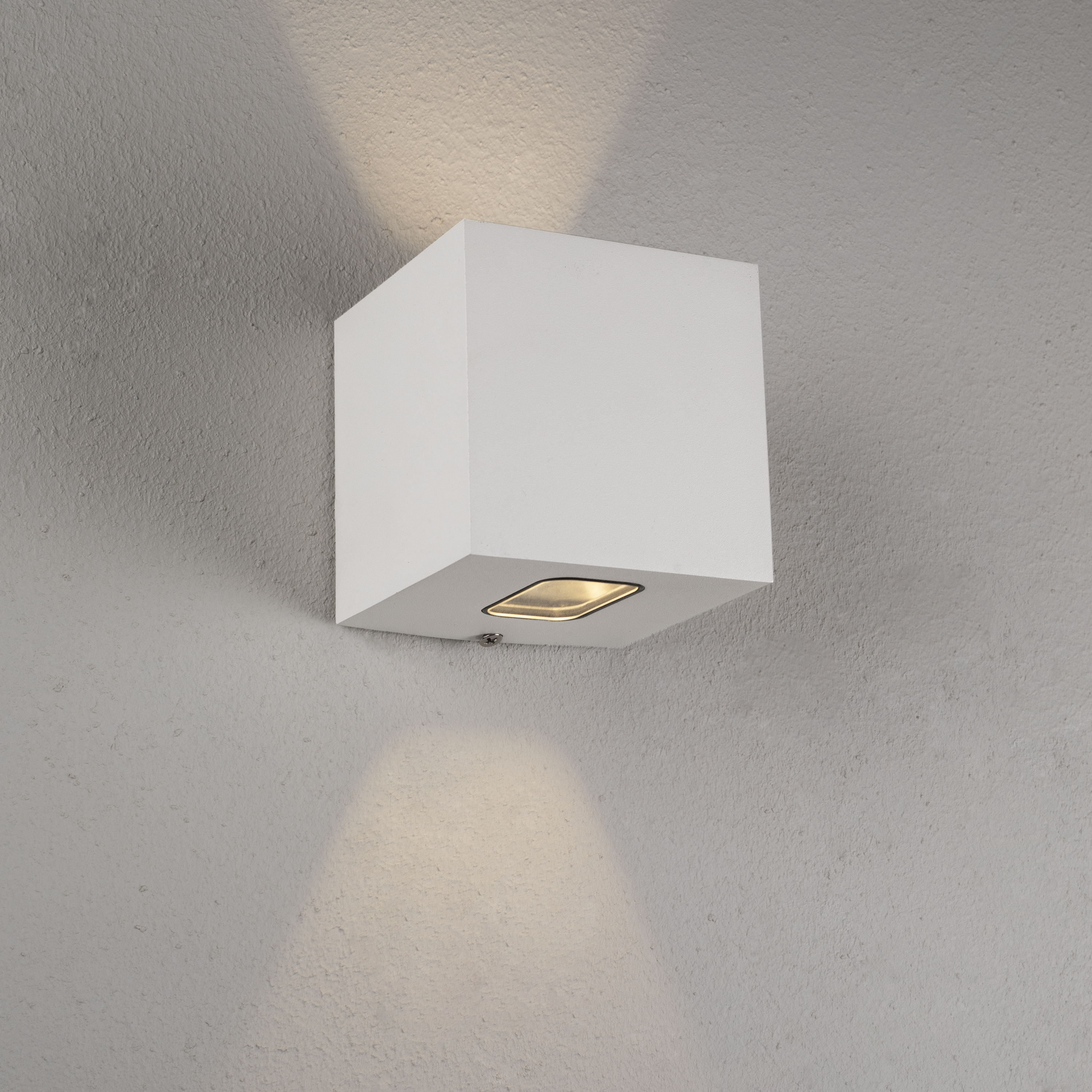 hide-a-lite Exteriör väggarmatur cube cube ii vit 3000k