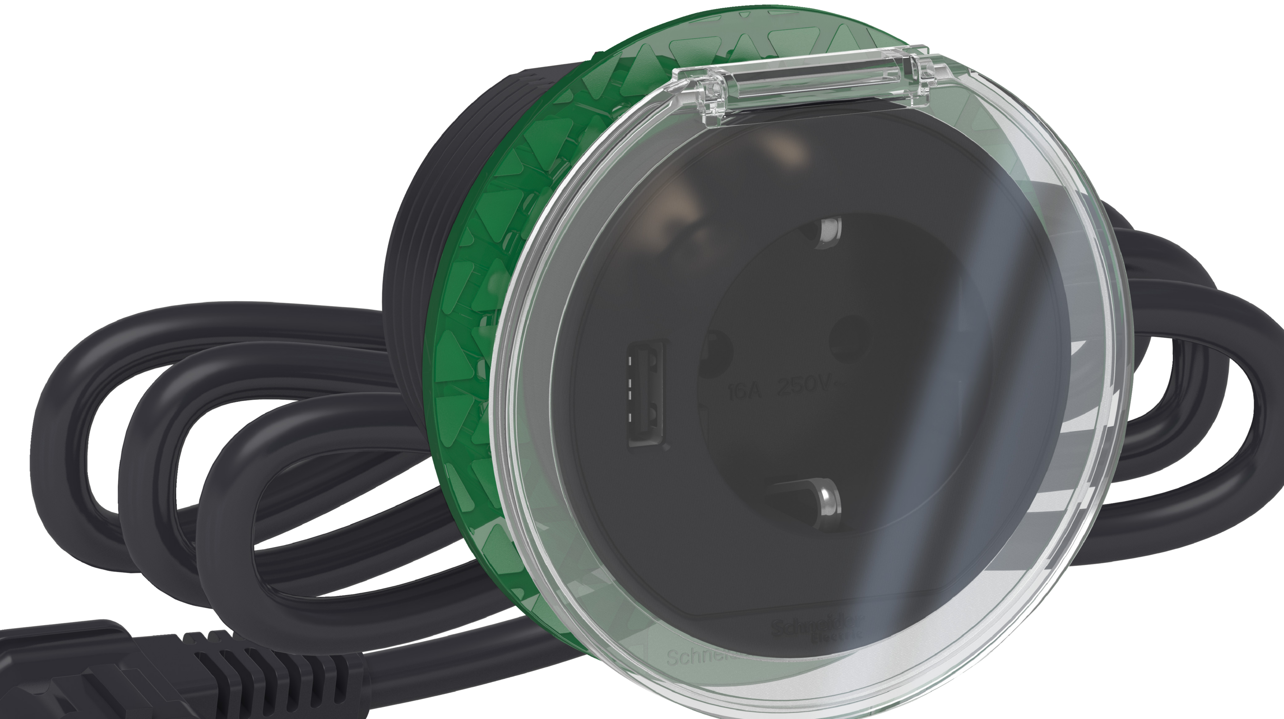 schneider electric Uttagspanel unica system+ lock för uttag