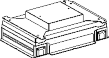 schneider electric Floor box ol45/50 screeded fl.box 4 mod.