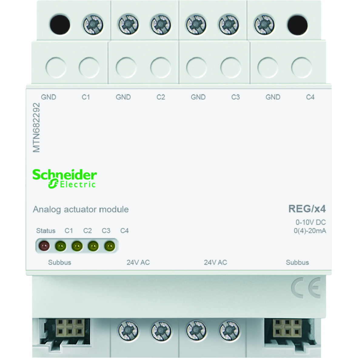 schneider electric Utgångsenhet knx knx analogaktor 4-k.påbyggnad