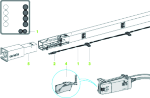 schneider electric Skena 40a 2m 2x3fas 3 utt bus