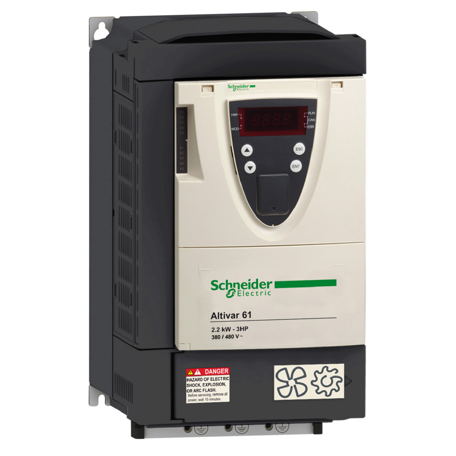 schneider electric Frequency converter ip20 atv61hu22m3z/2,2kw 3x240v