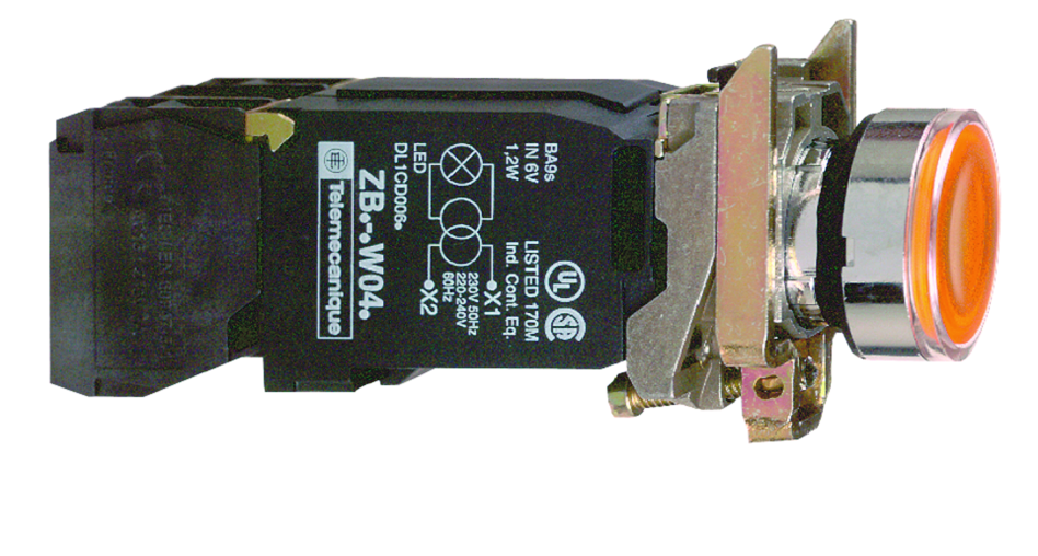 schneider electric Valopainike schneider xb4bw3535 keltainen muuntaja
