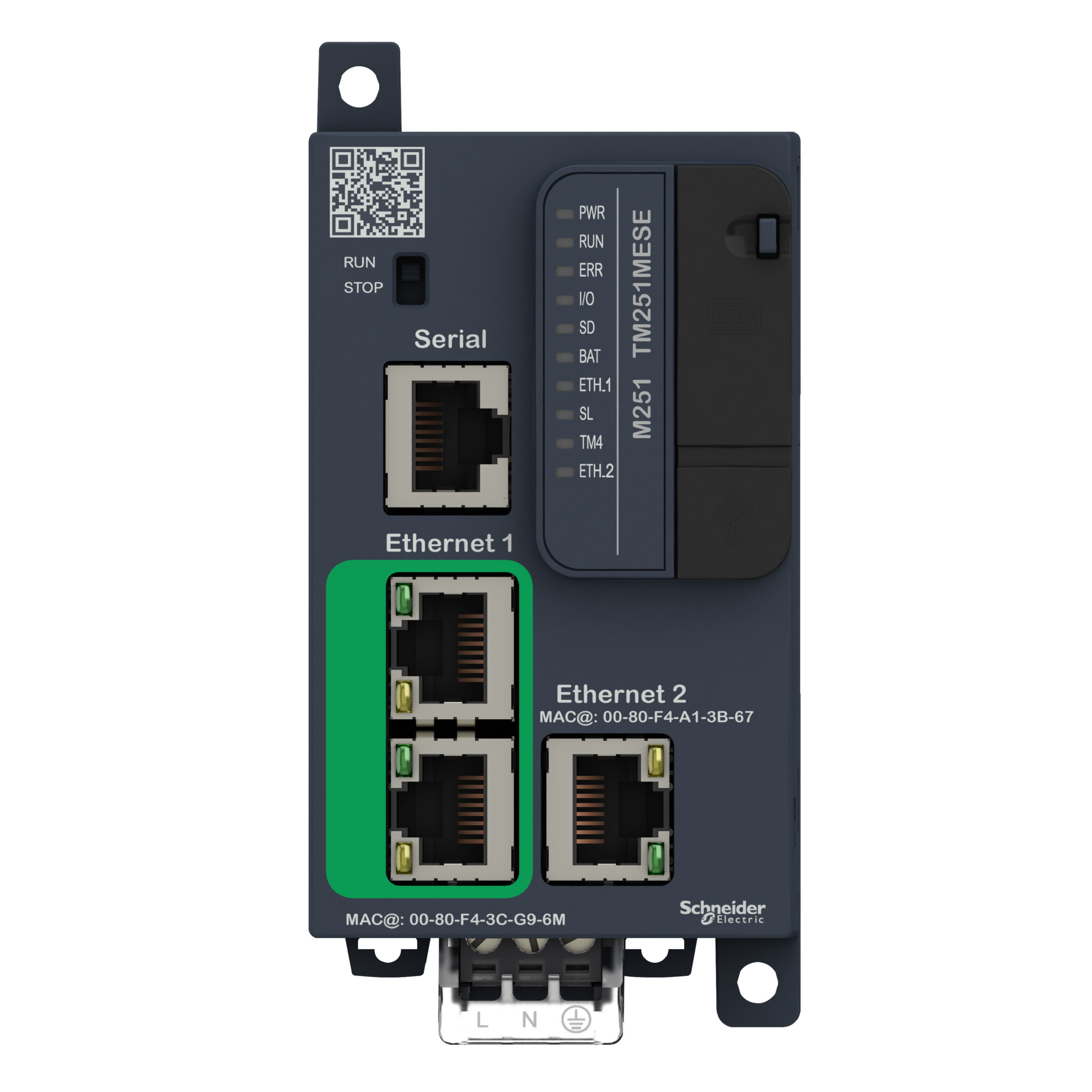 schneider electric Logiikkamoduuli modicon plc m251-2xethernet