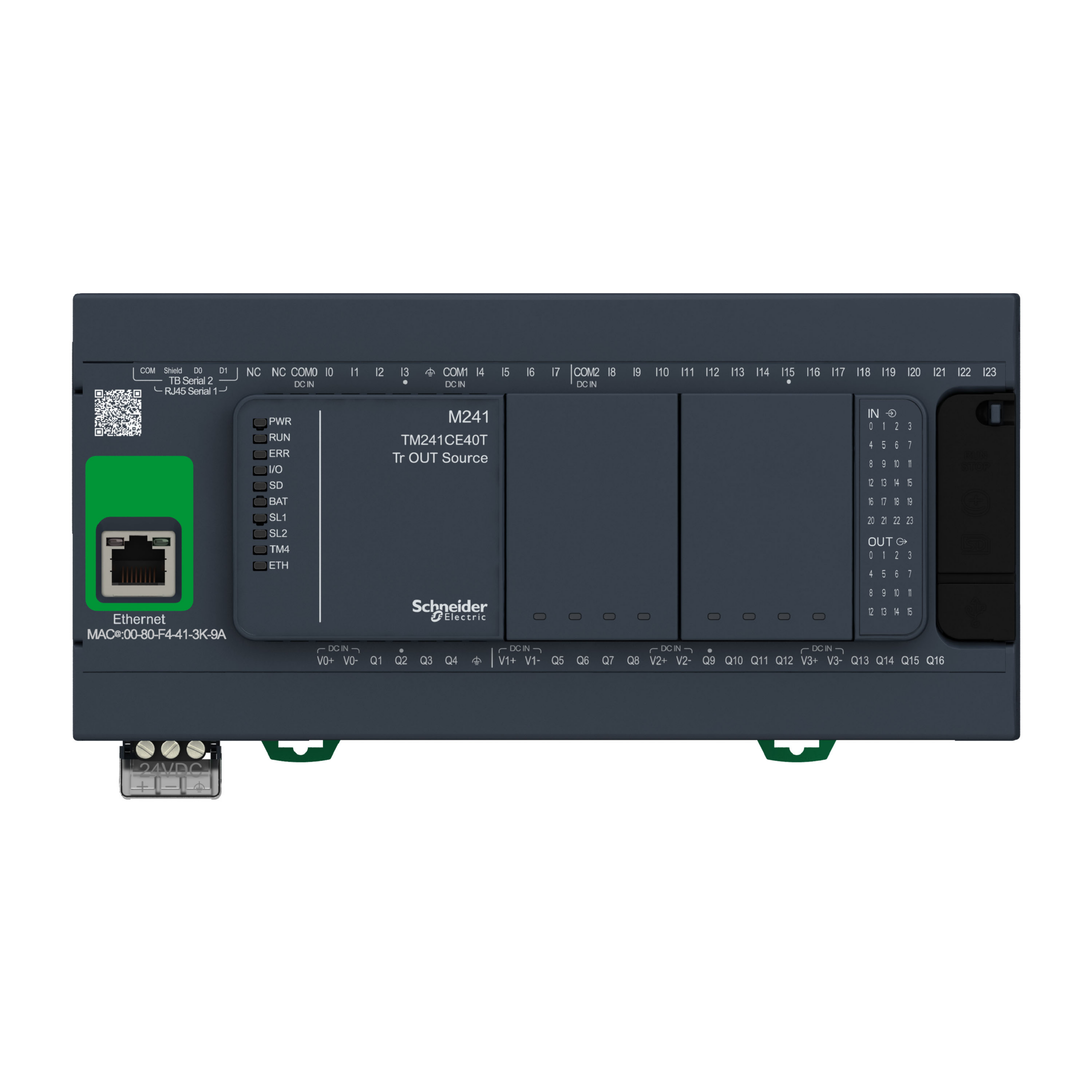 schneider electric Logiikkamoduuli modicon plc m241-40io tr,so ethernet