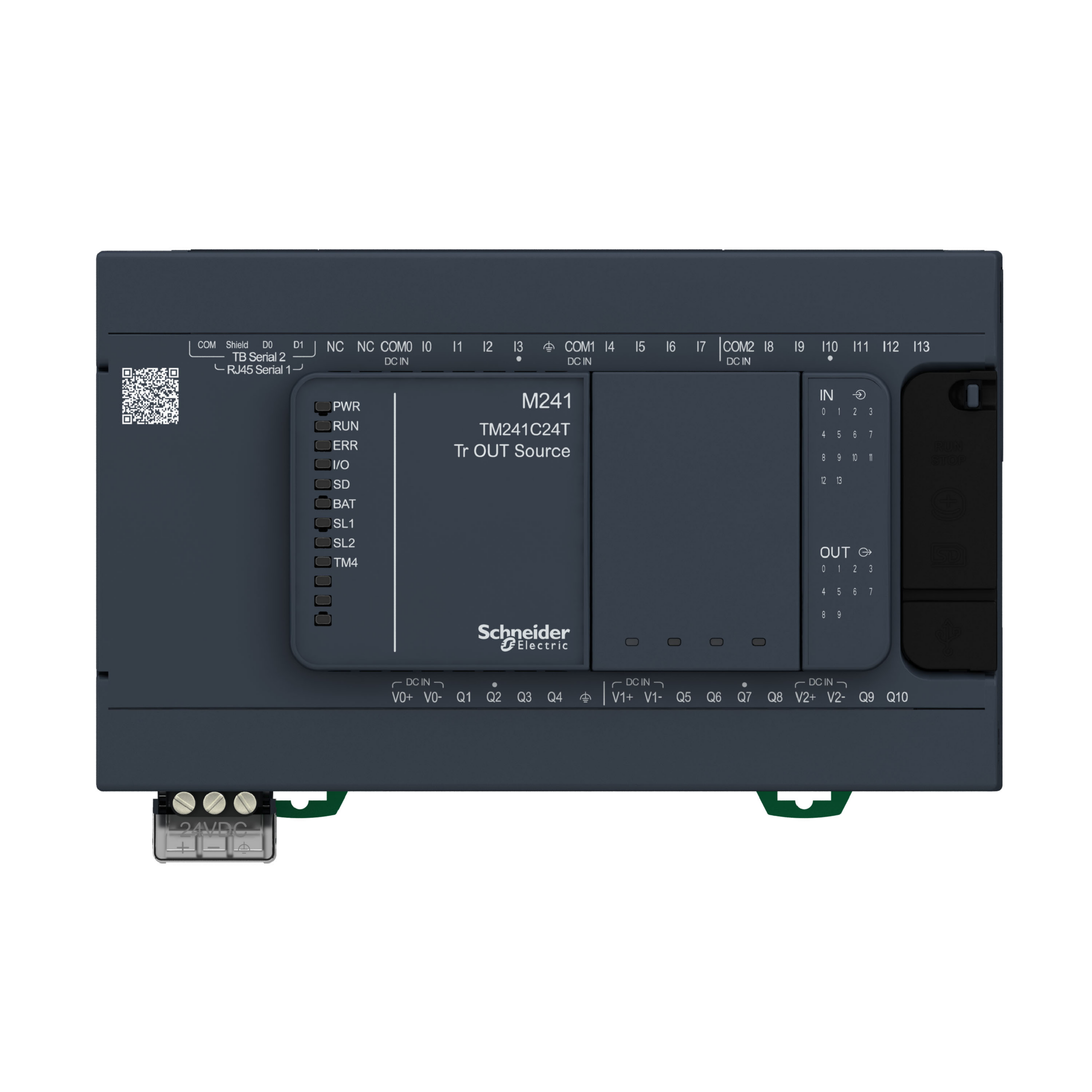 schneider electric Logiikkamoduuli modicon plc m241-24io tr,source