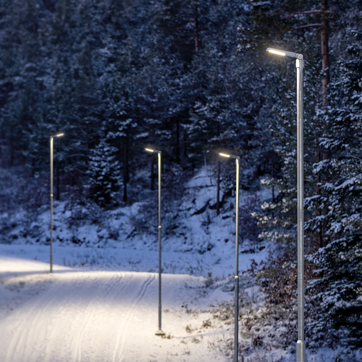 sg armaturen Pylväsvalaisin fenes maxi linssi 2 3000k