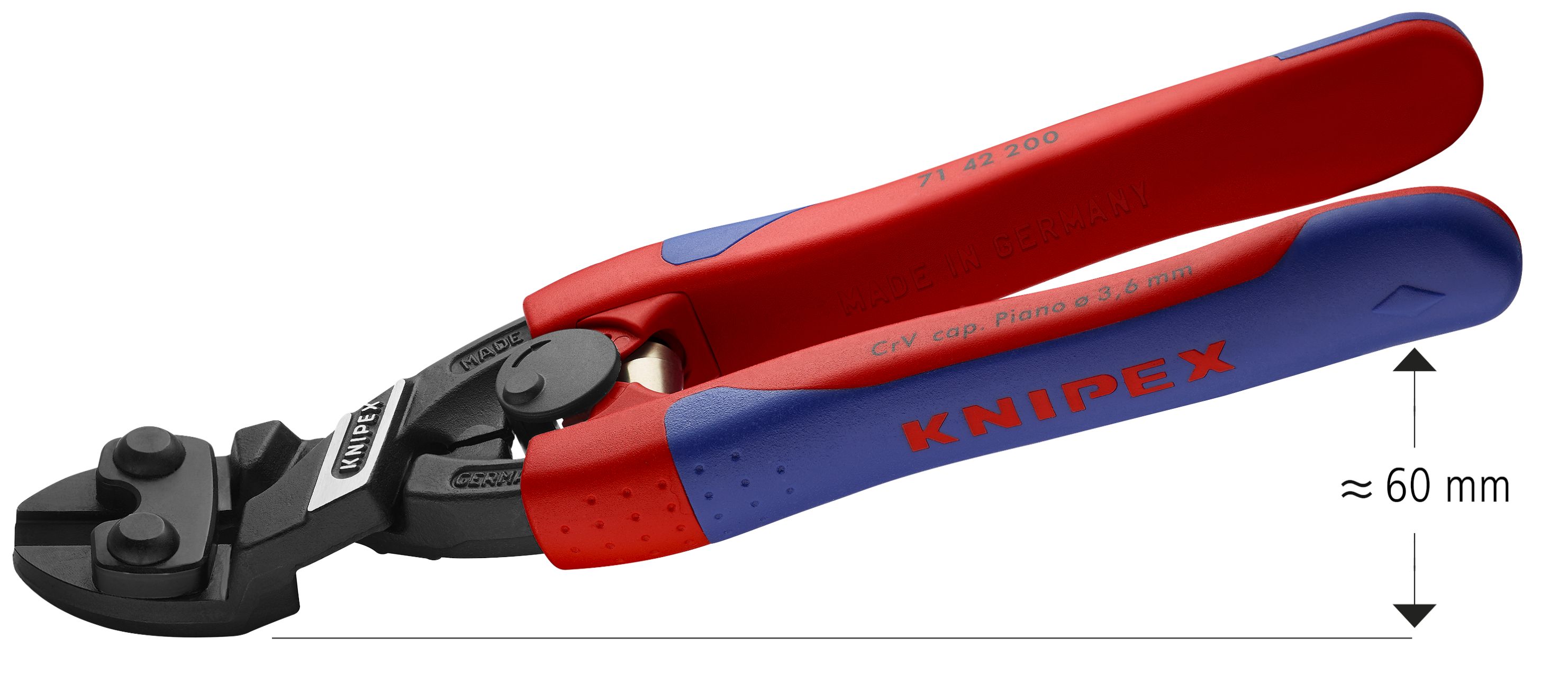 knipex Kompakt-boltekutter vinklet hode