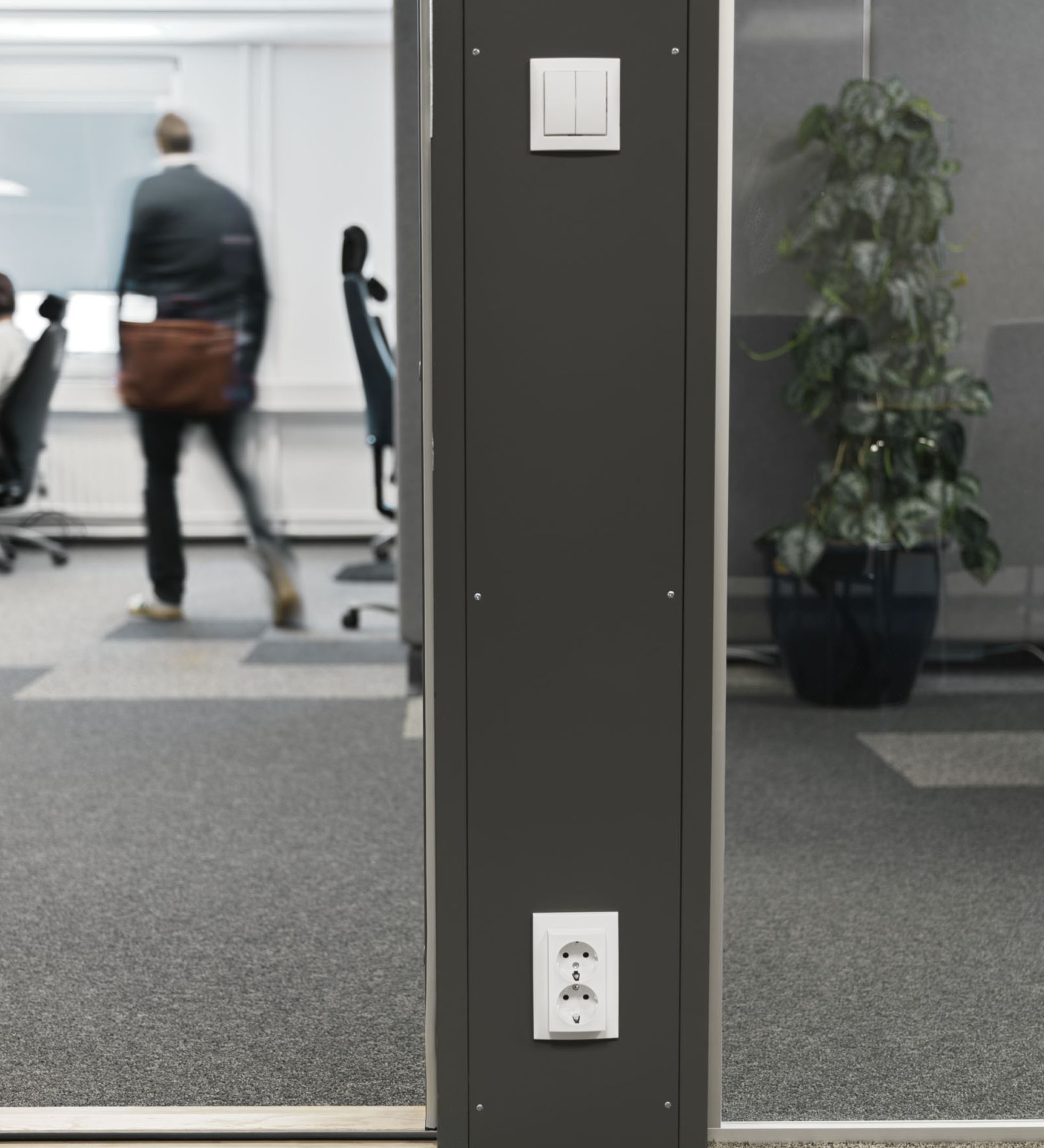 hager Uttag 2-v med x-plint bulkpack
