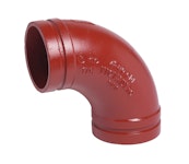 ELBOW GROOVED 90 DN32 Style 10 red