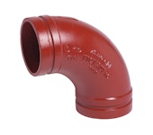 ELBOW GROOVED 90 DN32 Style 10 red
