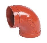 ELBOW GROOVED 90 DN50 Style 001 90 red